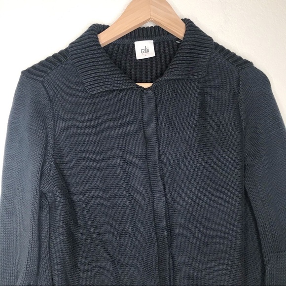CAbi Pursuit navy sweater cardigan small - Picture 4 of 12